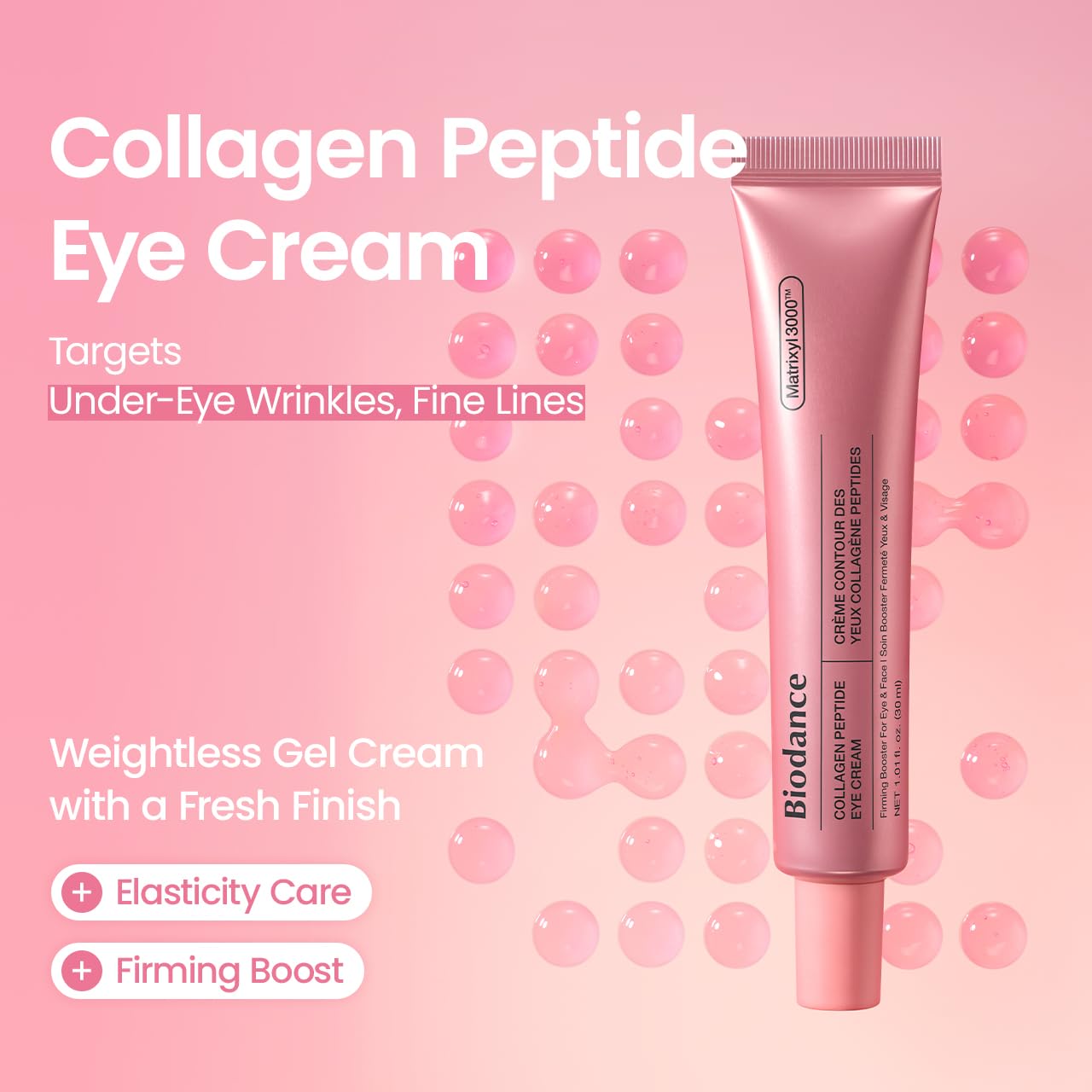 Crema para el Contorno de Ojos con Péptidos de Colágeno Biodance