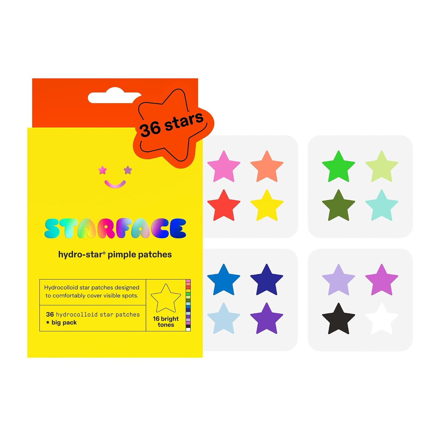 Hydro-Star® Parches para Granos Refil (36 Parches) Starface