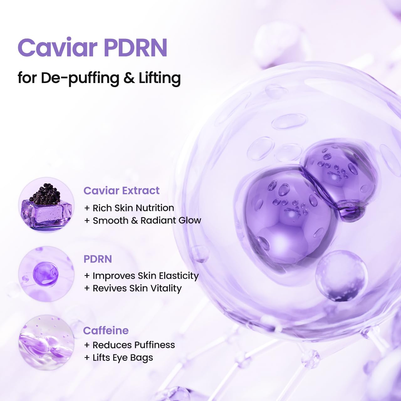 Crema para el Contorno de Ojos con Caviar y PDRN Biodance