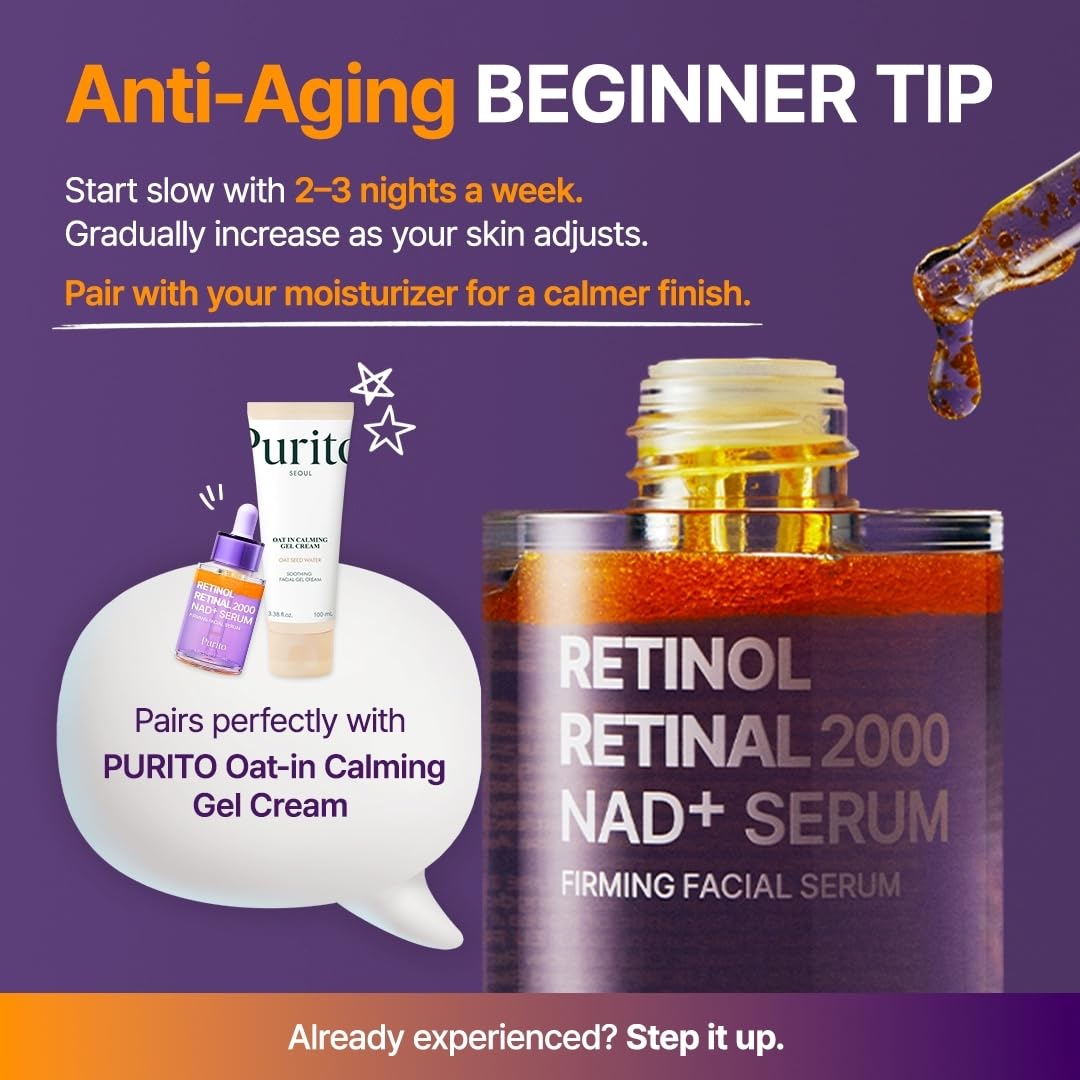 Sérum de retinol y retinal PURITO | Tratamiento antiedad coreano