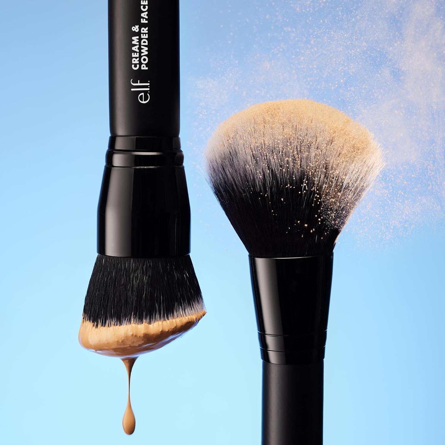 Brocha para Rostro (productos en crema y polvo) Elf