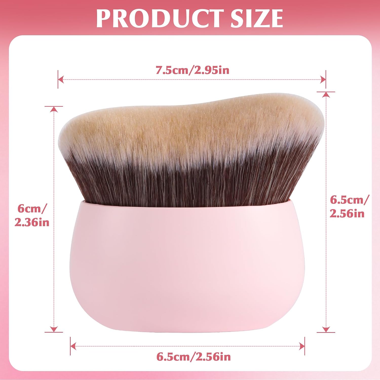 Brocha de maquillaje corporal extra grande