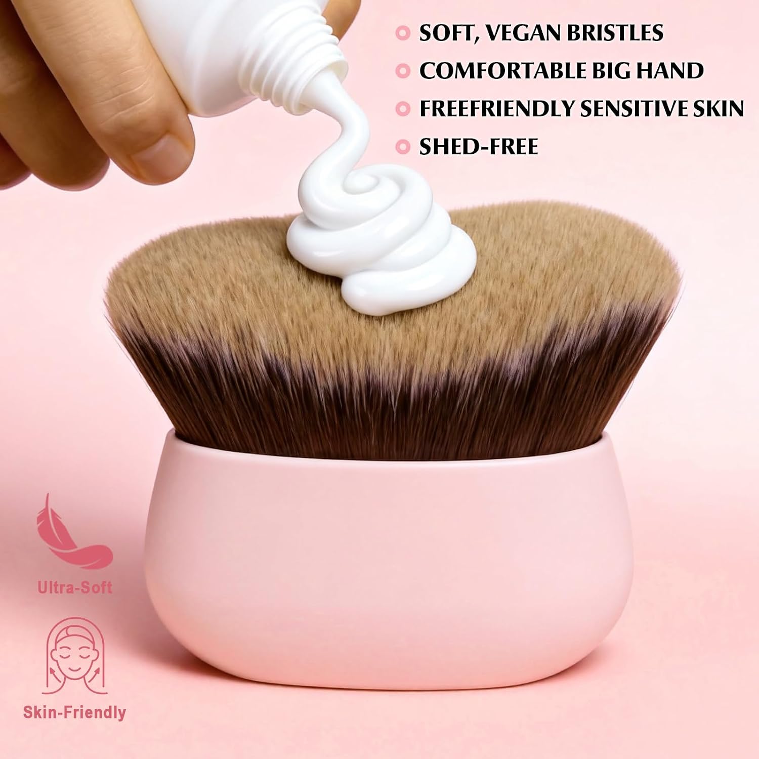 Brocha de maquillaje corporal extra grande
