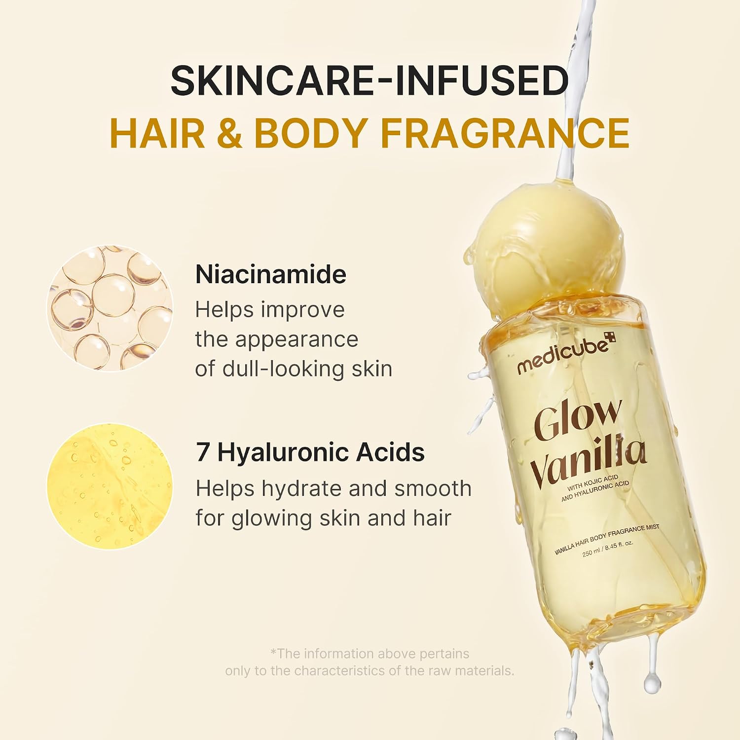 Mist para el cabello y el cuerpo Medicube Glow Vanilla