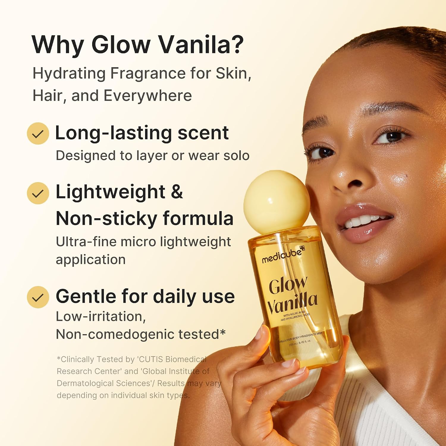 Mist para el cabello y el cuerpo Medicube Glow Vanilla