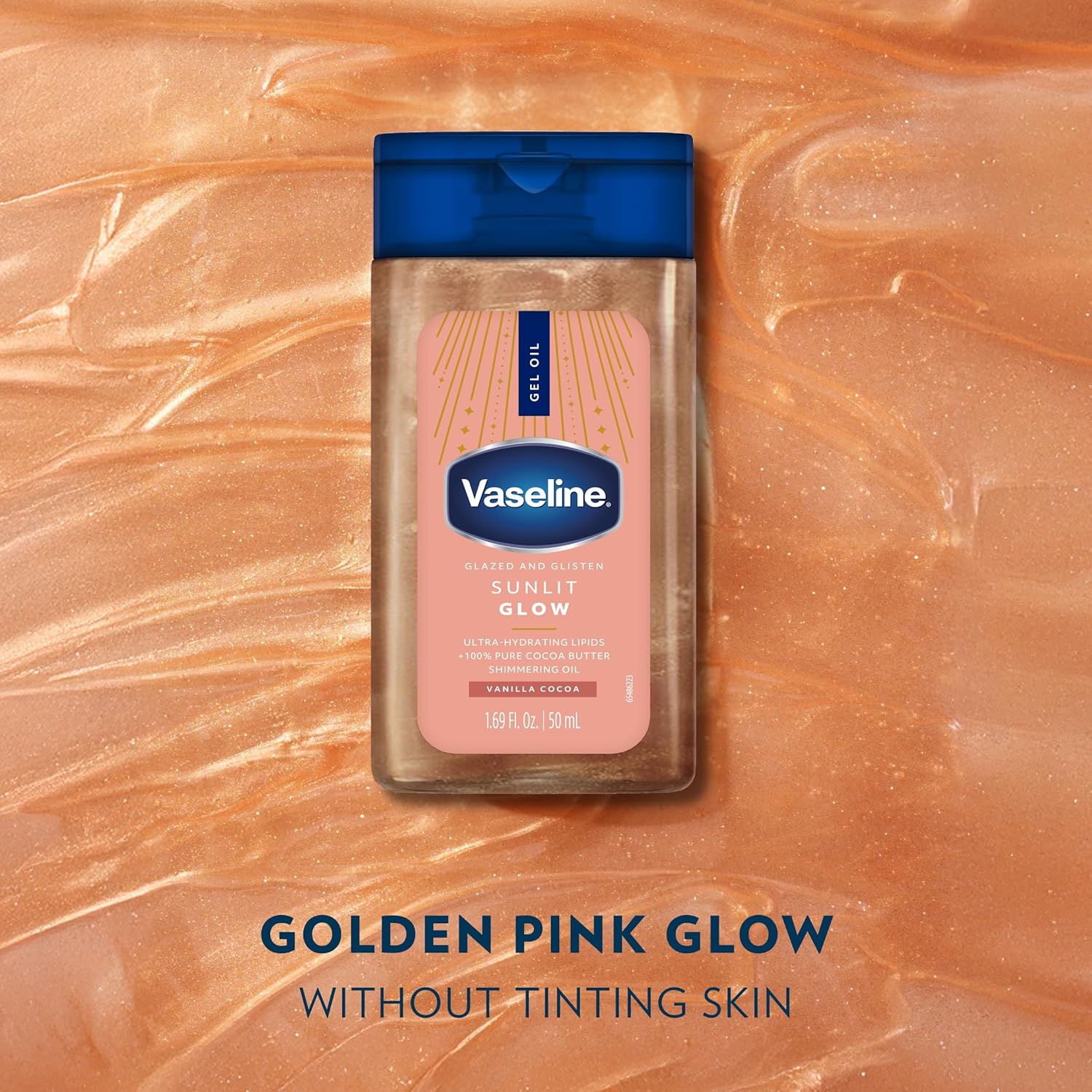 Mini Aceite Corporal Glazed and Glisten Sunlit Glow 50ml Vaseline