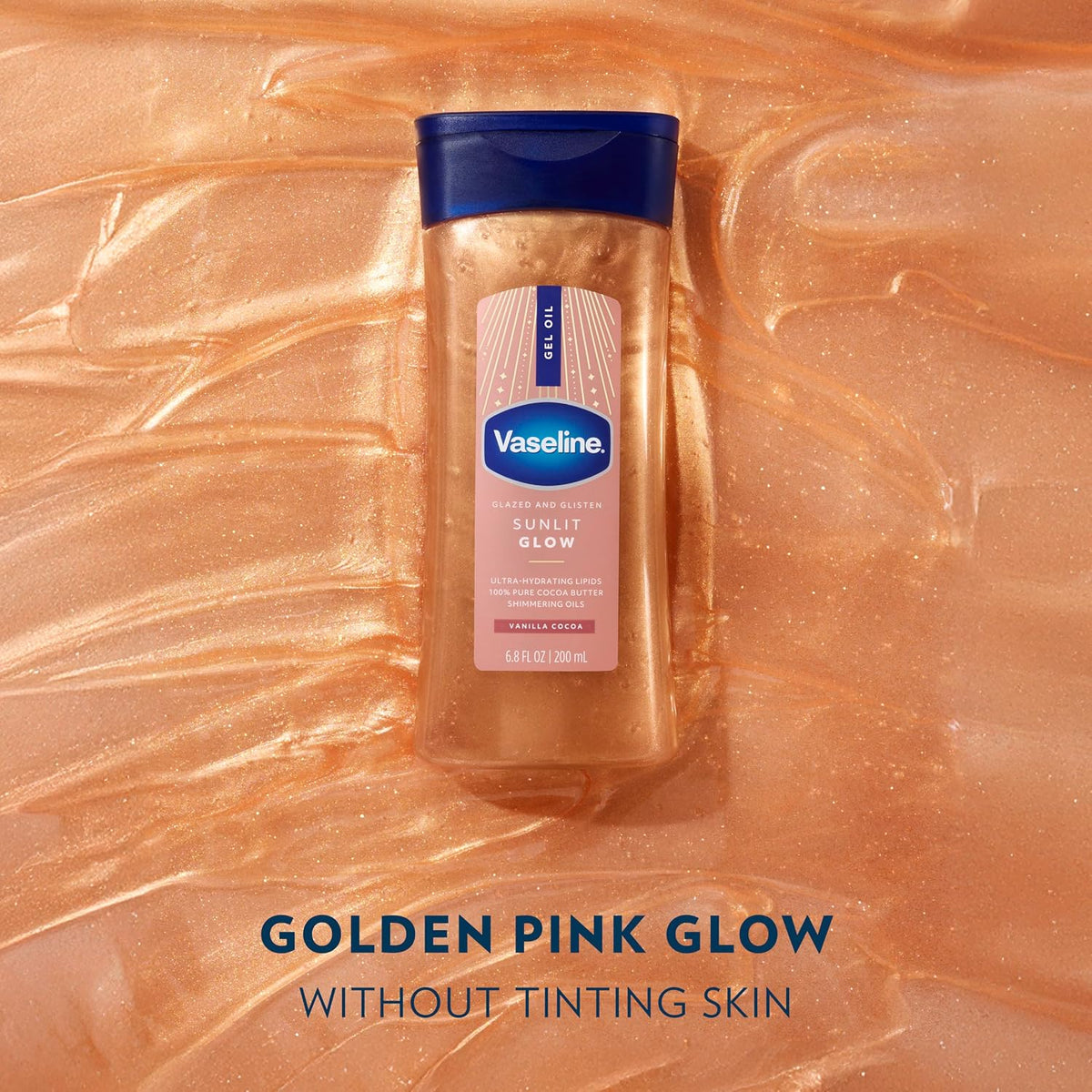 Aceite Corporal Glazed and Glisten Sunlit Glow 200ml Vaseline