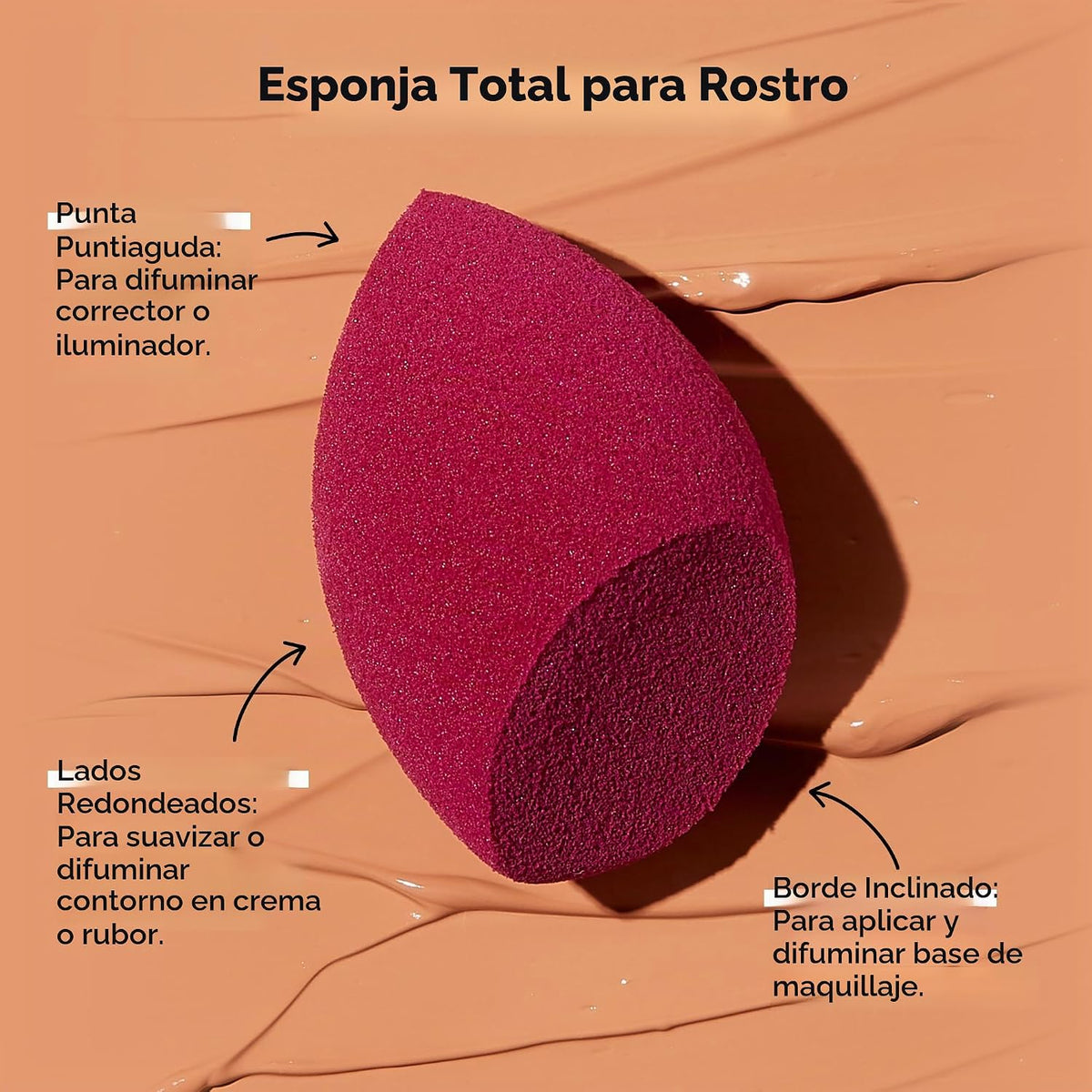 ELF Esponjas de maquillaje Total Face Duo