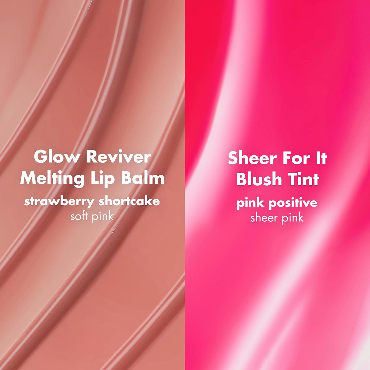 ELF Sheer You Glow Lip & Cheek Duo - Tinte para rubor y bálsamo labial