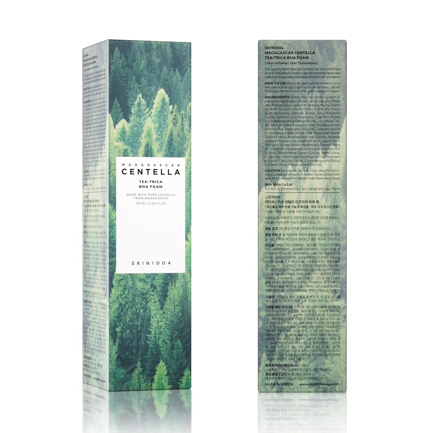 Espuma Limpiadora Tea Trica BHA Skin1004