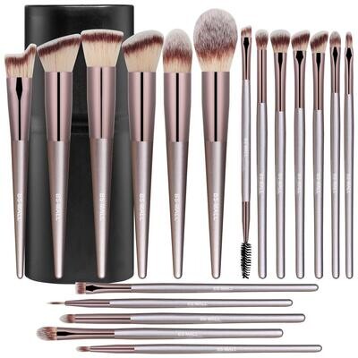 Set 18 brochas bote negro BS Mall
