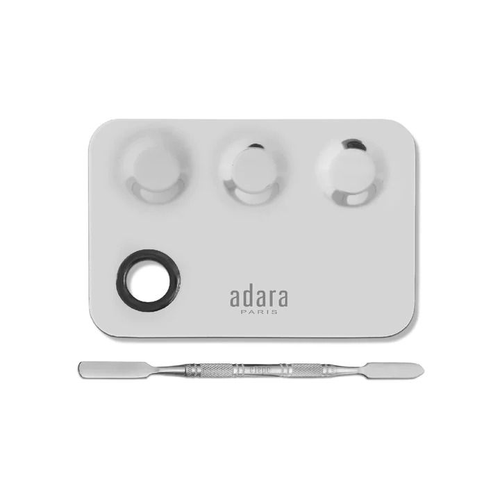 Paleta mezcladora de Maquillaje y espátula Adara