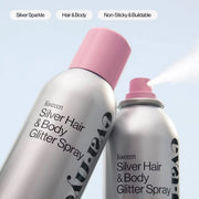 EVA NYC  Spray de Glitter para Cabello y Cuerpo Kweeen Silver